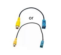 Verbessertes Adapterkabel für Auto-Rückfahrkamera, Fakra-Buchse auf Cinch-Buchse, kompatibel mit C/E/GLKS80L,