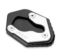 Verbreiterte Rutschhemmung Motorrad Zubehör Kickstand Enlarger Fuß Seite Stehen Verlängerung Pad Für Yamaha Xmax 125 250 300 350 400(Schwarz)