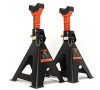 Verda Unterstellböcke 6T 385-600mm, mit Sicherung & Gummiauflage Wagenheber Ständer Modellwahl Wagenbock Werkstattstände Profi Reifenwechsel Abstellbock Auto Heber Stützböcke