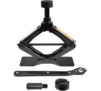Scherenwagenheber 2T, 104-425 mm, Car Jack Kit mit Ratsche, Stahlsäule und Gummi