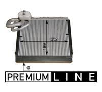 Verdampfer, Klimaanlage BEHR MAHLE AE 106 000P