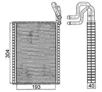Verdampfer Klimaanlage MAHLE AE 116 000S für BMW X5
