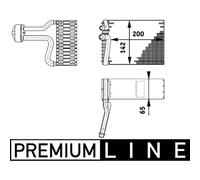 Verdampfer, Klimaanlage MAHLE AE 66 000P