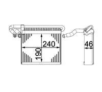 MAHLE Verdampfer, Klimaanlage BEHR HELLA SERVICE *** PREMIUM LINE für FORD 1825148 DV6119850AA AE 70 000P