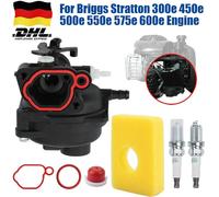 Vergaser für Briggs Stratton 300e 450e 500e 550e 575e 600e Motor Luftfilter Set