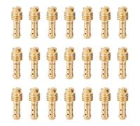 Vergaser für Piloten-Set, 21 Stück, für Mikuni VM/für TM/für TMX VM22/210 AX100 EN GN - Kupfer-Kraftstoffdosierdüsen 15 bis 65 mit 8 Entlüftungslöchern für Motorrad für Vergaser-Tuning