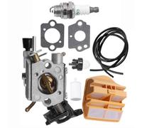 Vergaser Kit Luftfilter Rasenmäher Zündkapsel Zündkerze 445 445E Ersatz