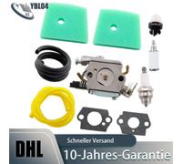 Vergaser Luftfilter Zündkerze Set für Husqvarna 123 223 322 323 325 326C Trimmer