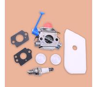 Vergaser Luftfilter Zündkerze Sets Fit für Husqvarna 128C 128L Jonsered BC2128
