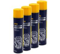 Vergaser Reiniger 4 x 600 ml Mannol 9770 Vergaserreiniger Spray Reinigung Düse