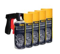 Vergaser Reiniger 5 X 400 ml Vergaserreiniger MANNOL 9970 mit Pistolengriff