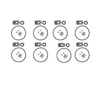 Vergaser-Reparatur- und Umbausatz Vergaser-Reparatursatz Für Briggs Für Stratton Nikki V Twin # 54832, Motorrad-Vergaser-Reparatursatz, Reparatur-Set, Ersatzteile mit Dichtung(Satz 3)