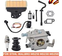 Vergaser Satz Zündspule Zündkerze F. STIHL Walbro MS210 MS230 MS250 021,023,025