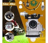 Vergaser Set Zündspule Zündkerze Für Motorsense 52cc 49cc Timbertech Rotfusch DE