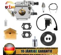 Vergaser Zündspule Zündkerze für Husqvarna 50 51 55 503281504 Walbro WT-170-1