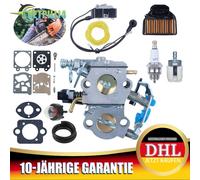 Vergaser Zündspule Zündkerze Kit für Husqvarna 455 460 461 Rancher 544227401