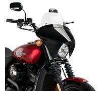 Verkleidung Batwing+Windschild für Harley Davidson Street 750 15-20 transp.