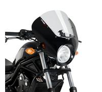 Verkleidungsscheibe für Honda Rebel 500 CMX 17-19 DN 21100H glänzend sw rauchgr