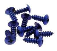 Verkleidungsschrauben kreuz blau eloxiert 5x12mm 10 Stück Motorrad Quad Mofa