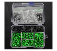 Verkleidungsschrauben Motorrad-Windschutzscheibenverkleidungsschrauben Für XT660 X/R Z/ZE XT600E XT690Z XT225 XT250 XT250X XT700Z Befestigungsclips Muttern Karosserie(Grün)