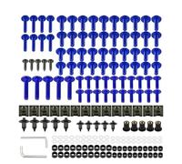 Verkleidungsschrauben Motorradverkleidungsschrauben-Set Für Suzuki GSX-S750A, GSX-S750ZA, GSX-S950 Muttern, Clips, Befestigungsmaterial, Verkleidungssortiment Muttern Karosserie(BLAU)