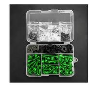 Verkleidungsschrauben Motorradverkleidungsschrauben Windschutzscheibe Für Ducati 748, 749, 750SS, 848, 900SS, 916, 996, 1098, 1098S, 1199 CNC Aluminiumschrauben Muttern Karosserie(Grün)