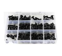 Verkleidungsschrauben Verkleidungsschrauben Motorräder Für Suzuki GSX-R600 GSXR 750 (2004-2005) Komplettes Set Mit Schnellmuttern, Seitenabdeckungen Und Stahlscheiben Muttern Karosserie(Schwarz)