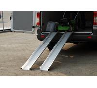 Verladerampe 1485x155 mm aus Aluminium mit FÃ¼hrungsrand klappbar