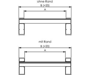 Verladeschiene-Aluminium L2330xFB226 mm ohne Rand - Artikel: 7830307845