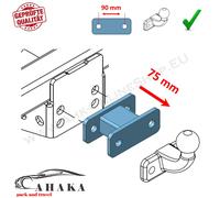 Verlängerung AHK 75mm für Flanschkugel Anhängerkupplung für Peugeot Boxer II 06-