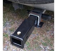 Verlängerung der Anhängerkupplung. Verlängerung des Empfängerrohrs