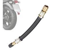 Verlängerungsschlauch für Reifenfüller, Ventilverlängerung, auslaufsicherer Gummischlauch für Ventil - Verlängerung mit Luftventil, Adapter aus massivem Messing für einfaches Aufblasen