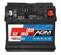 Versorgungsbatterie AGM 80Ah 12V BIG Solarbatterie Mover Caravan Bootsbatterie
