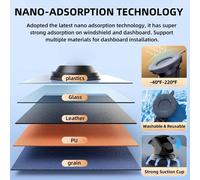 Verstellbare Saugnapfhalterung für CarPlay-Bildschirme und für Rückfahrkamera
