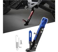 Verstellbarer Motorrad Seitenständer für Kawasaki ER-6N ER6F Z650 Z900 Z900RS Z1000 Z1000SX, Motorrad Stativ Seitenhalterung Zubehör Rutschfestem Breitem Standfuß,A Blue
