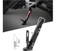Verstellbarer Motorrad Seitenständer für Yamaha Tricity 300 Tricity300, Motorrad Stativ Seitenhalterung Zubehör Rutschfestem Breitem Standfuß,A Black