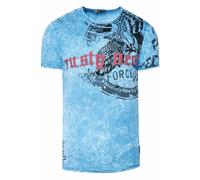 Verwaschenes T-Shirt mit Eagle-Print 2XL