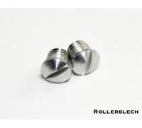 Vespa 2xVerschlussdeckel Alu Reserveradhalter V50N Special PV ET3 Sprint GT GTR