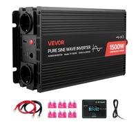 VEVOR 1500W Wechselrichter 12V DC auf 230V AC Reiner Sinus Fernbedienung USB