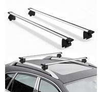 VEVOR 2 x Dachgepäckträger Querträger 75 kg Tragkraft, Abschließbare Dachträger für PKW SUV, Passend für Erhöhte & Bündige Dachreling, 180-1035 mm Relingabstand, für Dachbox Kanu Fahrrad Transportkorb