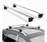 VEVOR 2 x Dachgepäckträger Querträger 75 kg Tragkraft, Abschließbare Dachträger für PKW SUV, Passend für Erhöhte & Bündige Dachreling, 180-1035 mm Relingabstand, für Dachbox Kanu Fahrrad Transportkorb