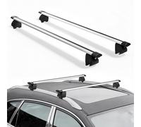 VEVOR 2 x Dachgepäckträger Querträger 75 kg Tragkraft, Abschließbare Dachträger für PKW SUV, Passend für Bündige Dachreling, 180-1035 mm Relingabstand, für Dachbox Kanu Fahrrad Transportkorb