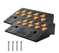 VEVOR 2xSchwellenrampe Auffahrrampe Gummirampe Bordsteinrampe 48,3x33x12,7cm 15T