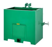 VEVOR 3-Punkt-Ballastbox Anhängerkupplungs-Ballastbox mit 800 lbs (ca. 363 kg) Kapazität Standard-Anhängerkupplungsempfänger 2 Zoll, Traktor-Ballastbox für Traktoranbaugeräte der Kategorie 1 grün