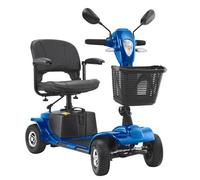 VEVOR 4-Rad-Elektromobil für Senioren, Mobilitätsroller mit 25 km Reichweite, Seniorenmobil, All-Terrain-Reiserollstuhl mit Anti-Rutsch-Rädern, 9°