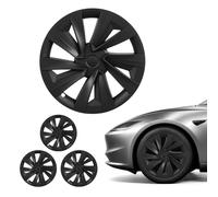 VEVOR 4x Radkappen für Tesla Model Y 2025, 19 Zoll Radzierblenden aus ABS Kunststoff, Radblenden 4er Set mit 10 Speichen & Snap-On-Montage Design, R19 Radabdeckungen für Deko & Daubschutz, Mattschwarz