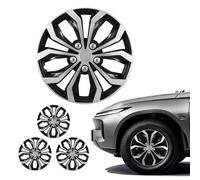 VEVOR 4x Universale Radkappen Radzierblenden Set 16 Zoll für R16 Silber/Schwarz
