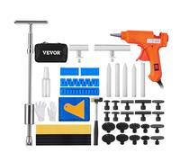 VEVOR 52-teiliger Ausbeulen-Abzieher Ausbeulwerkzeug Dellen-Reparaturset, inkl. 20 Brückenabziehlaschen & 2 x Abisolierungsnut, 2 in 1 Gleithammer-Abzieher Entfernung von Beulen, für Autos usw.