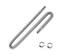 VEVOR Abgasrohr Standheizung flexibler Abgasschlauch 119 cm für Auto-Dieselheizung mit 2 Klemmen, Edelstahl Auspuffrohr mit Φ 25 mm Querschnitt für 2 kW / 5 kW / 8 kW Dieselheizungen Lufterhitzer