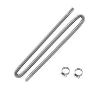 VEVOR Abgasrohr Standheizung flexibler Abgasschlauch 198 cm für Auto-Dieselheizung mit 2 Klemmen, Edelstahl Auspuffrohr mit Φ 25 mm Querschnitt für 2 kW / 5 kW / 8 kW Dieselheizungen Lufterhitzer